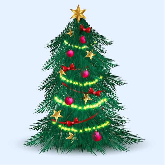 Árbol de navidad realista