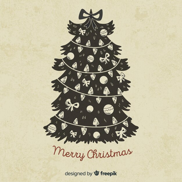 Árbol de navidad retro