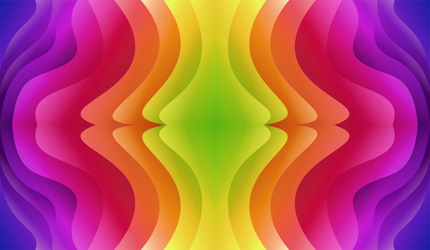 El arco iris es un fondo de gradiente colorido, los diseños modernos son abstractos.