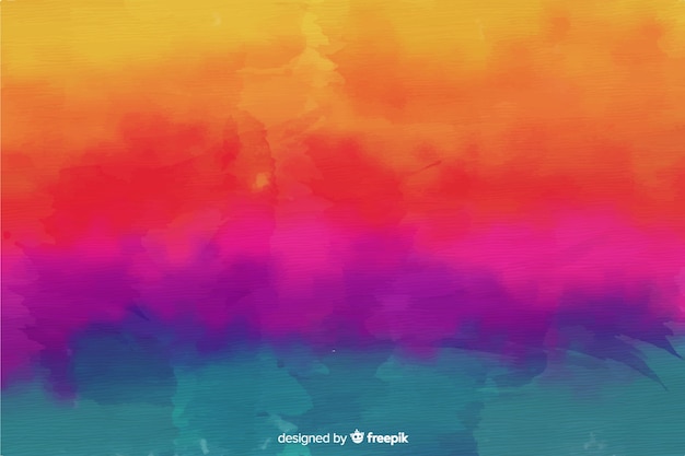 Arco iris en el fondo de estilo tie-dye