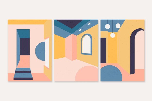Arquitectura minimalista cubre diseño