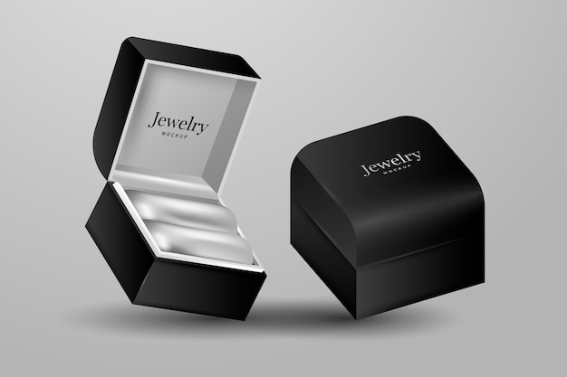 Vector gratuito arreglo realista de joyas en 3d