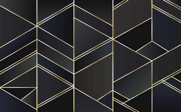 Artdeco patrón de fondo dorado.