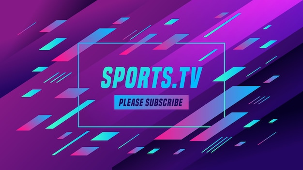 Arte abstracto del canal de youtube deportivo