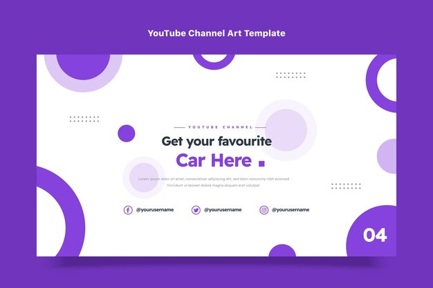 Arte del canal de youtube de alquiler de autos planos