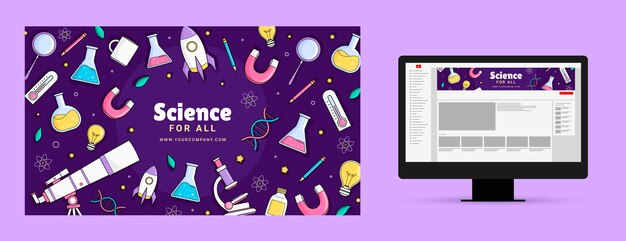 Arte del canal de Youtube para la ciencia y la investigación.