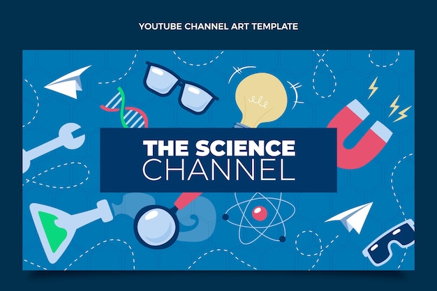 Arte del canal de youtube de ciencia plana