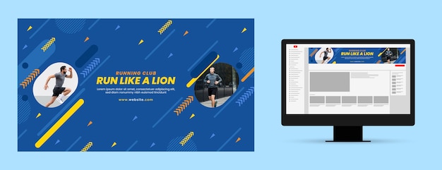 Arte del canal de YouTube del club de carreras dibujado a mano