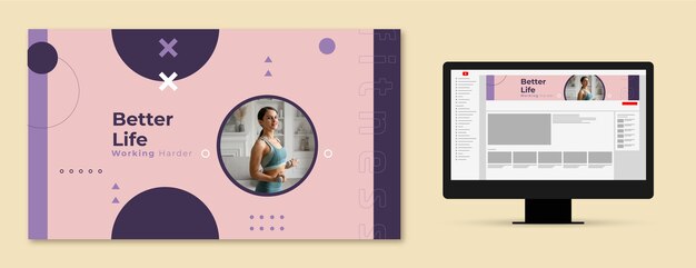 Arte del canal de youtube del gimnasio