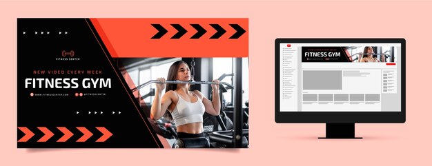 El arte del canal de YouTube del gimnasio