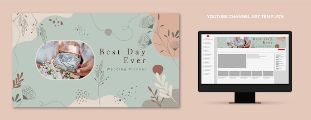 Arte floral del canal de youtube del planificador de bodas