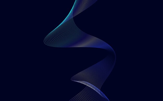 Arte de línea creativa Ilustración vectorial EPS 10 Elementos de diseño creados con la herramienta Mezclar