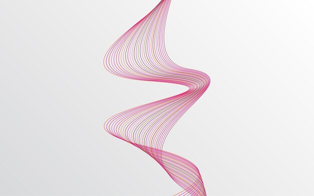 Arte de línea creativa Ilustración vectorial EPS 10 Elementos de diseño creados con la herramienta Mezclar