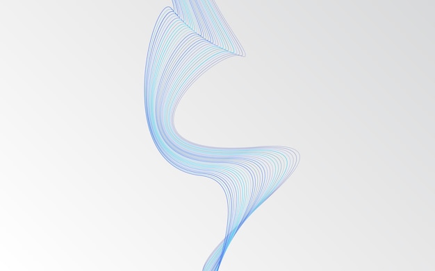 Arte de línea creativa Ilustración vectorial EPS 10 Elementos de diseño creados con la herramienta Mezclar
