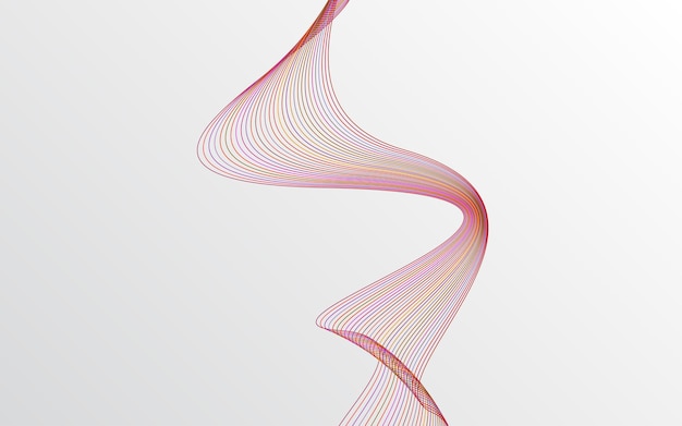 Arte de línea creativa Ilustración vectorial EPS 10 Elementos de diseño creados con la herramienta Mezclar