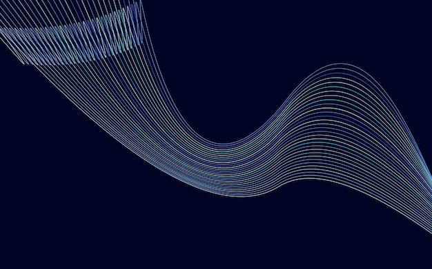 Arte de línea creativa Ilustración vectorial EPS 10 Elementos de diseño creados con la herramienta Mezclar