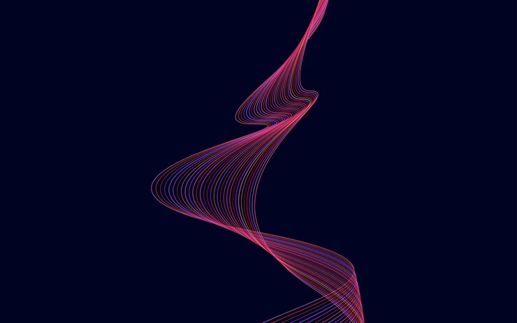 Vector gratuito arte de línea creativa ilustración vectorial eps 10 elementos de diseño creados con la herramienta mezclar