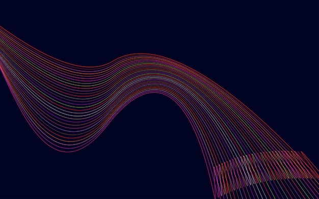 Arte de línea creativa Ilustración vectorial EPS 10 Elementos de diseño creados con la herramienta Mezclar