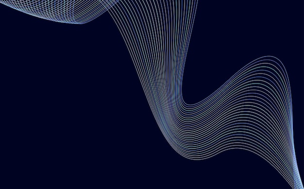 Arte de línea creativa Ilustración vectorial EPS 10 Elementos de diseño creados con la herramienta Mezclar