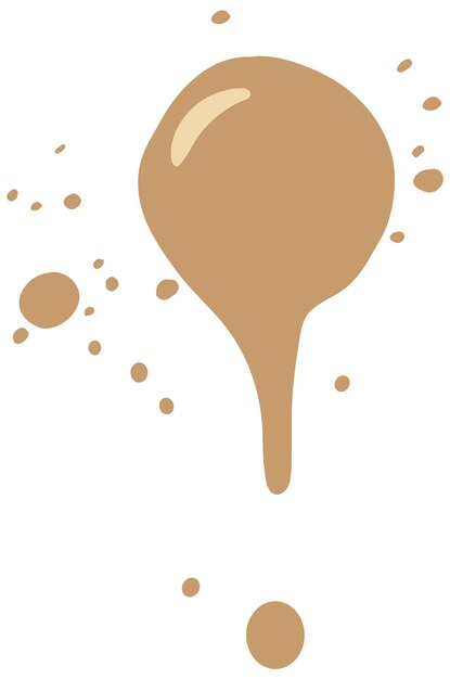 Arte vectorial minimalista de manchas de café