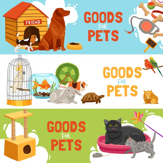 Artículos Para Mascotas Banners Horizontales