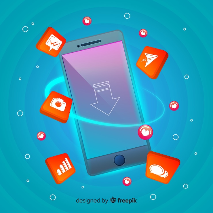 Vector gratuito artículos de tecnología sin gravedad
