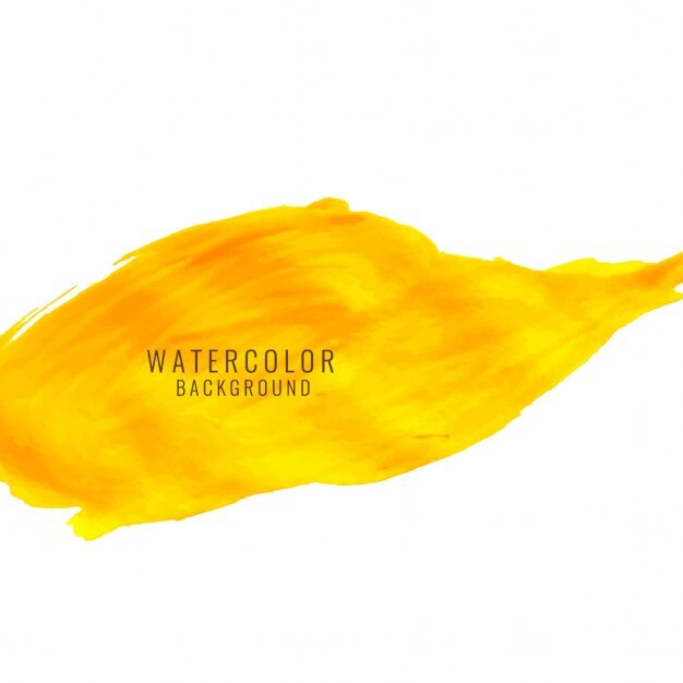 Vector gratuito artístico fondo amarillo, textura de acuarela