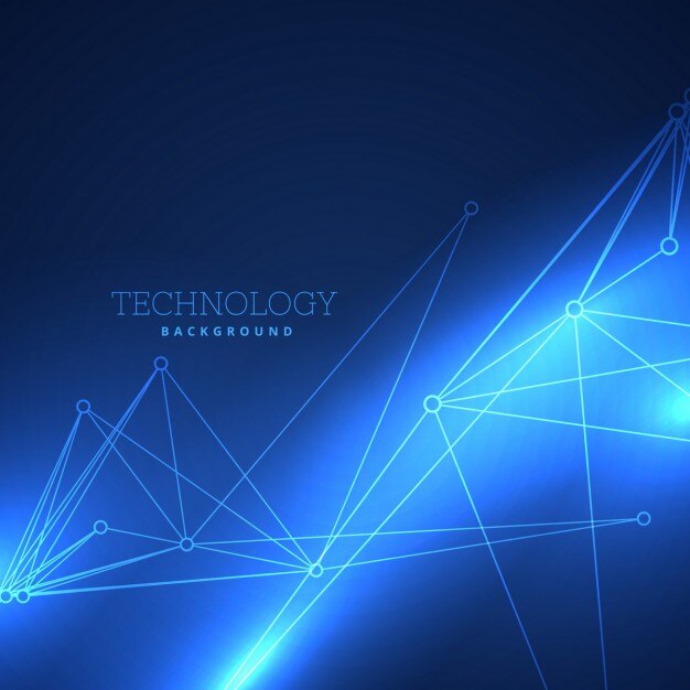 Asombroso fondo azul acerca de la tecnología