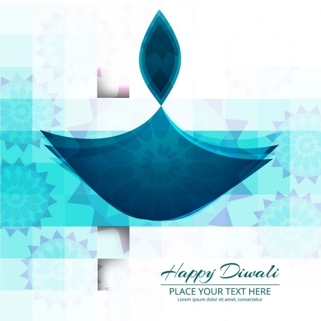 Asombroso fondo azul para diwali