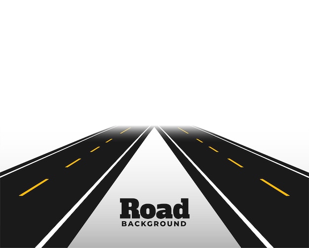 Asphat road en perspectiva horizonte
