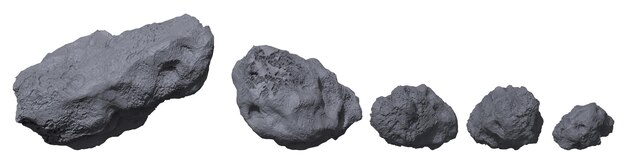 Asteroides de piedra Meteorito o roca espacial o roca