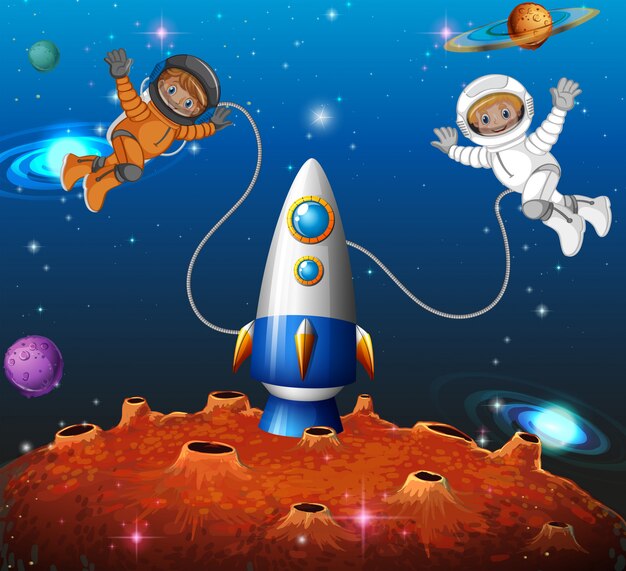Astronauta en el espacio