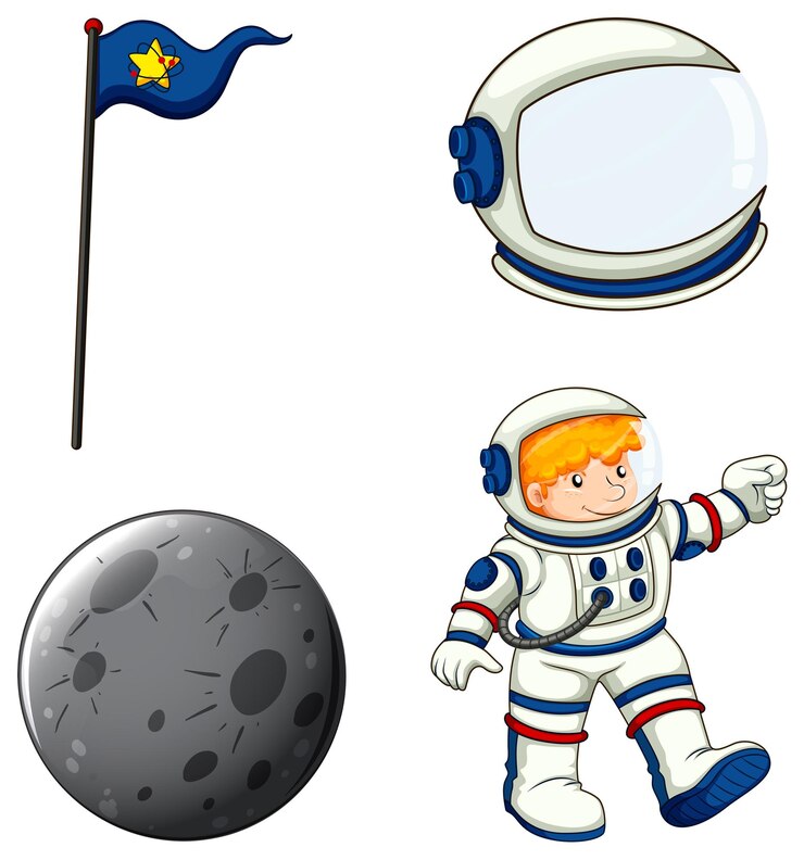 Vector gratuito un astronauta