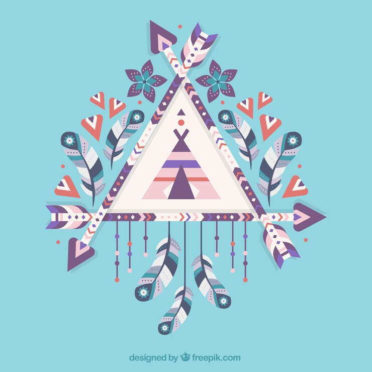 Vector gratuito atrapasueños fantástico con flores y plumas decorativas
