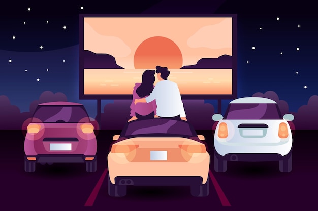 Vector gratuito autocine