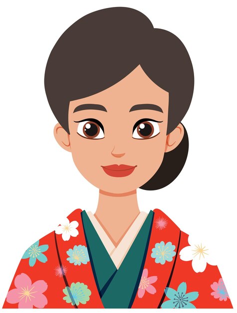Avatar de la mujer japonesa tradicional