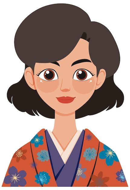 Avatar de la mujer japonesa tradicional