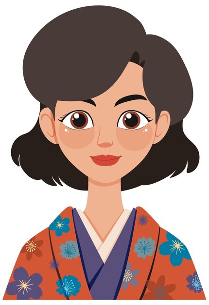 Avatar de la mujer japonesa tradicional