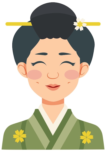 Avatar de la mujer tradicional asiática