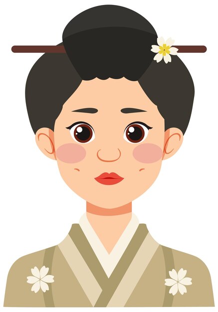 Avatar de la mujer tradicional asiática