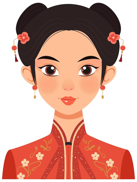 Avatar de la mujer tradicional asiática