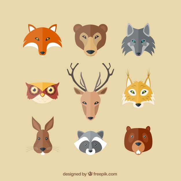 avatares animales graves planas