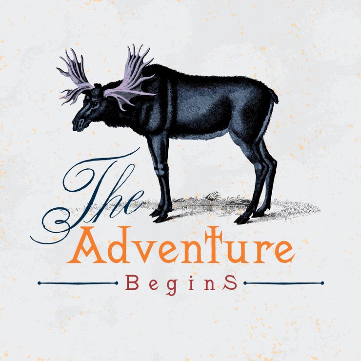 Vector gratuito la aventura comienza vector de diseño de logo