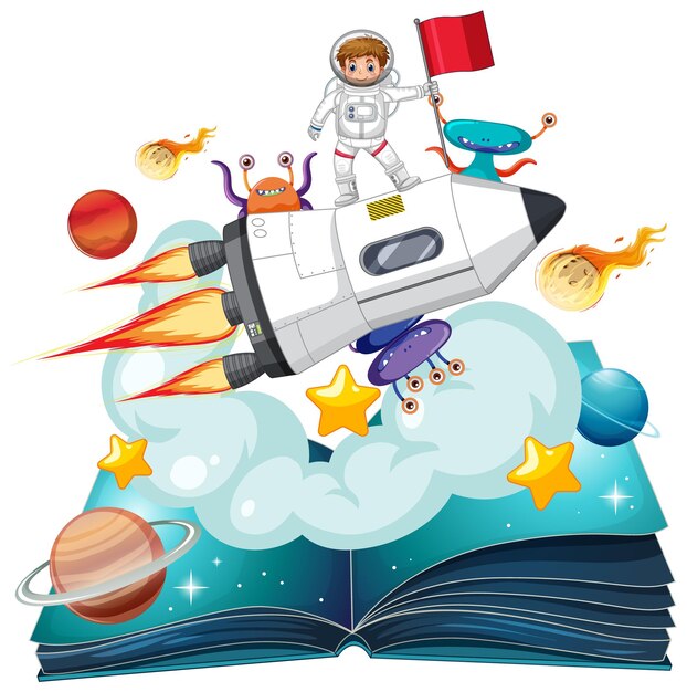 Aventura espacial de un libro de cuentos