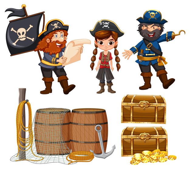 La aventura del pirata con el tesoro