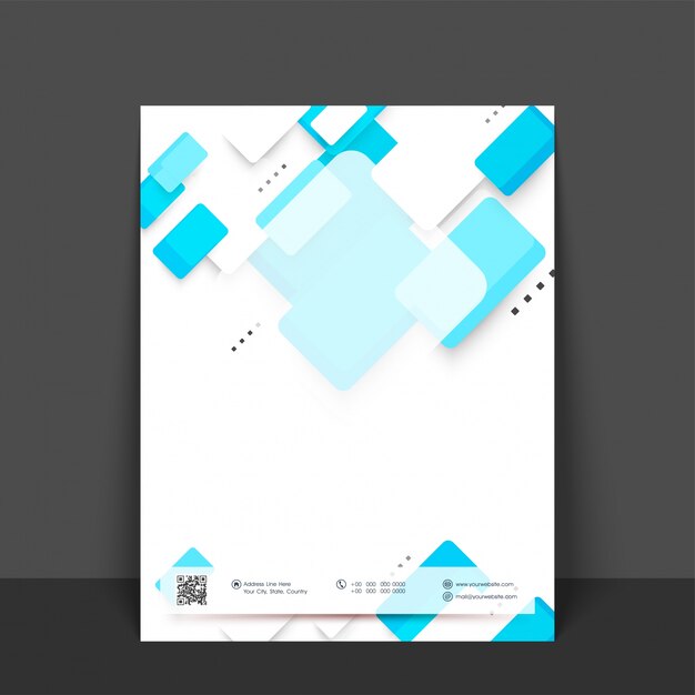 Aviador abstracto, diseño de la plantilla con los elementos geométricos en colores del blanco y del azul de cielo.