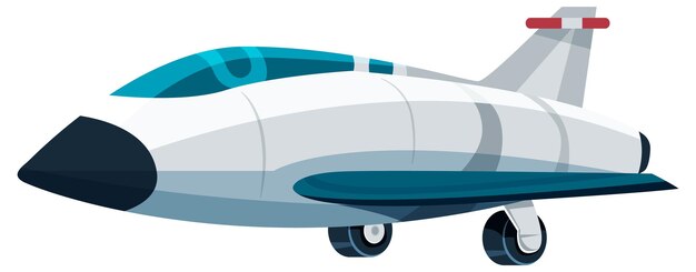 Avión aislado sobre fondo blanco.