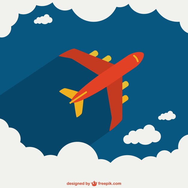 Avión cruzando el cielo