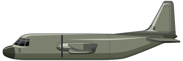 Un avión militar sobre fondo blanco.