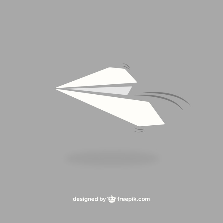 Vector gratuito avión de papel
